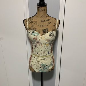 Tory burch one piece bathing suit